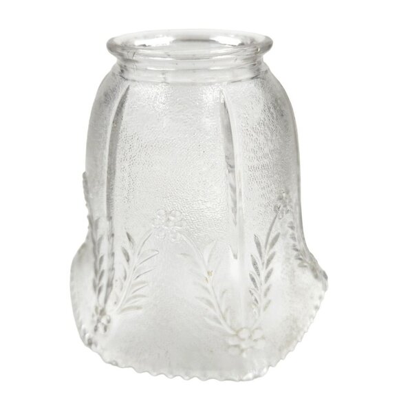 Vintage Revival Summer Wheat Pattern with scalloped edge, Glass Lamp shade - Picture 1 of 8